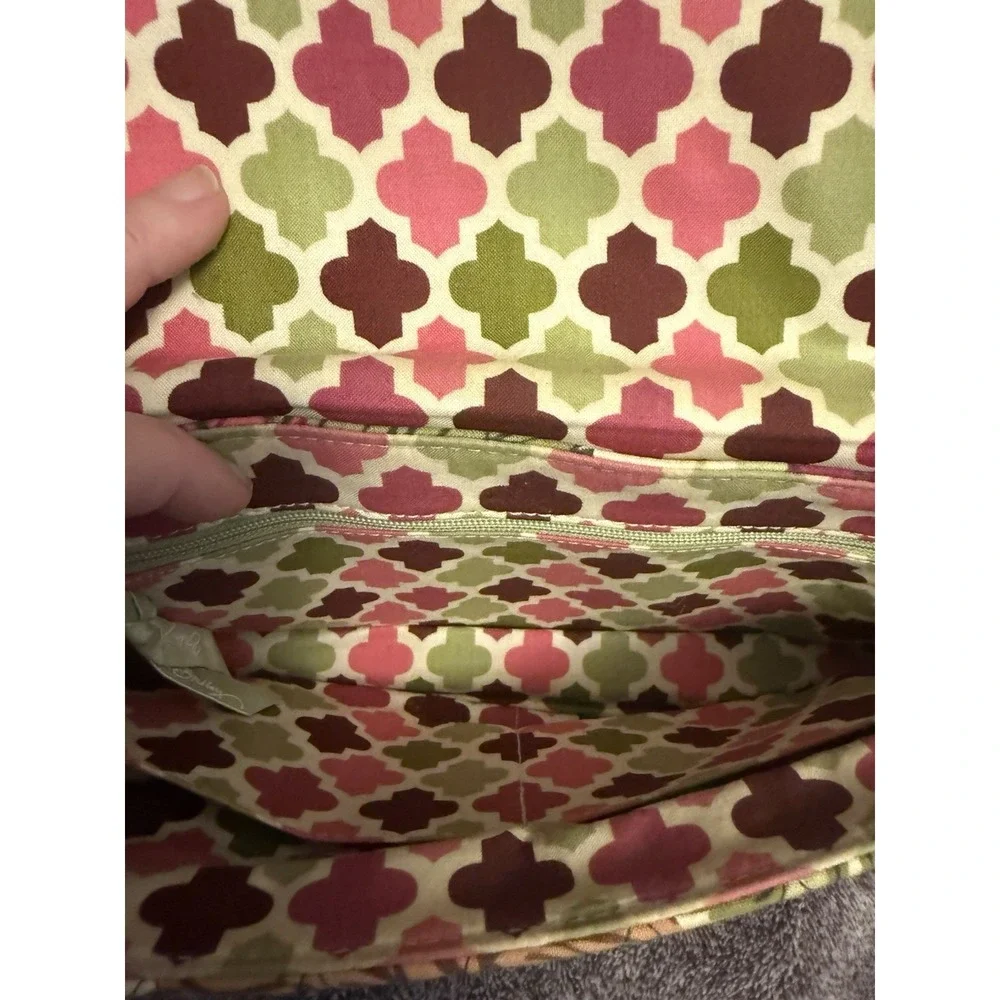 Vera Bradley Knot Just a Clutch Hello Dahlia Purse Handbag Shoulder Bag W/wallet